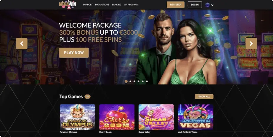 Megawin Casino banner